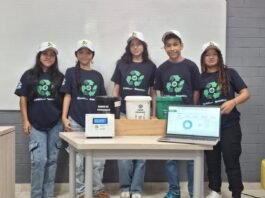 Barranquilleros llevan a Chile dispositivo para reciclar con IA