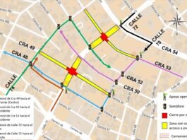 Hasta el 13 de julio habrá desvíos en intersecciones de la 72 con carrera 53 y 49