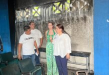 Alcaldía de Soledad atendió incendio en el Colegio Dolores María Ucros